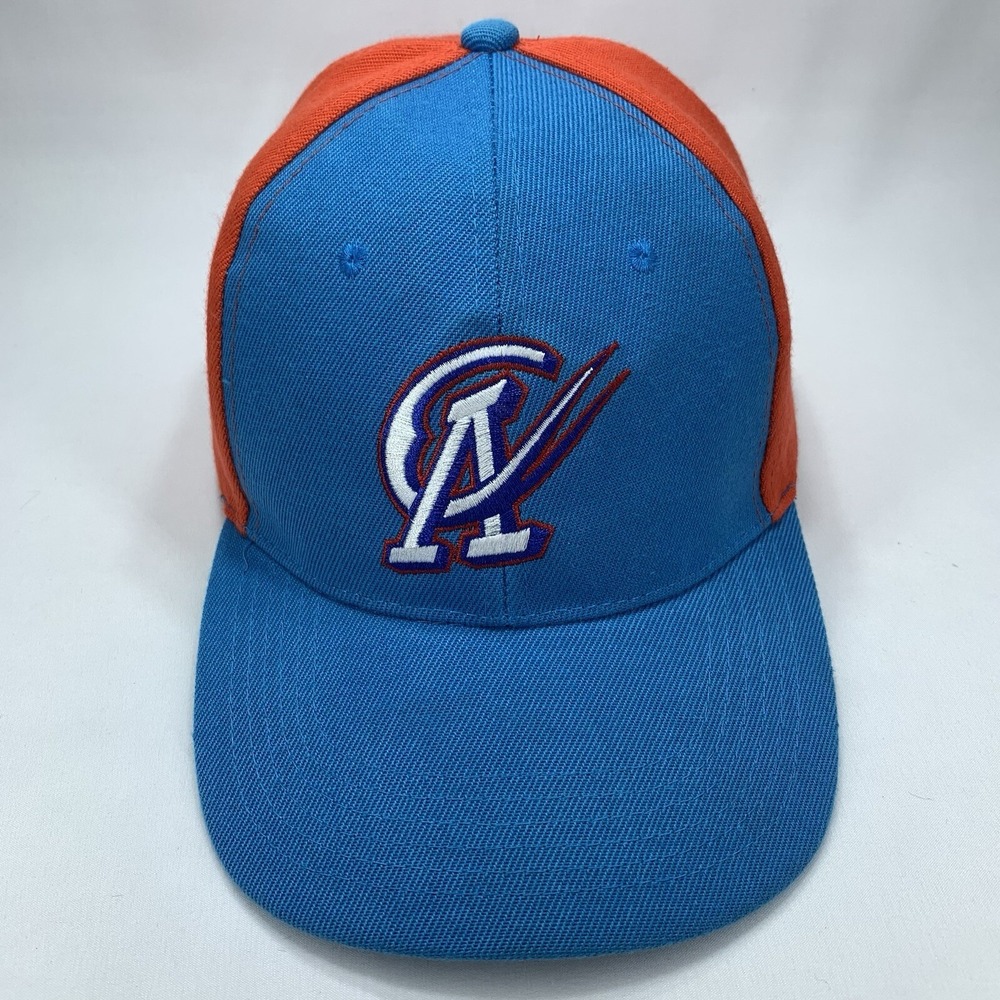 OKC Dodgers Cielo Azul Hat Blue Orange OSFM Snapback MiLB Baseball Cap
